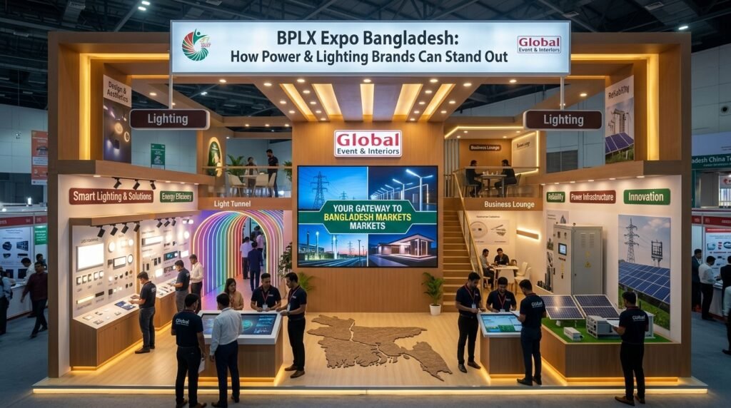 BPLX Expo Bangladesh Exhibition Stand Design: How Power & Lighting Brands Can Stand Out